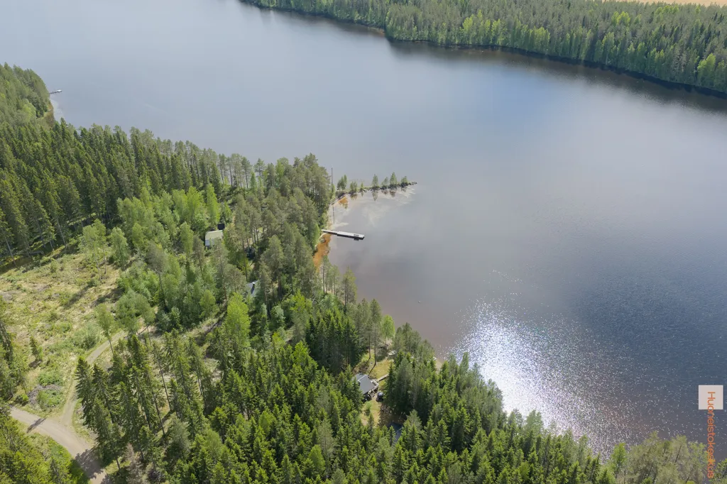 Vista aerea - Cottage with Private Lakefront in Pihtipudas