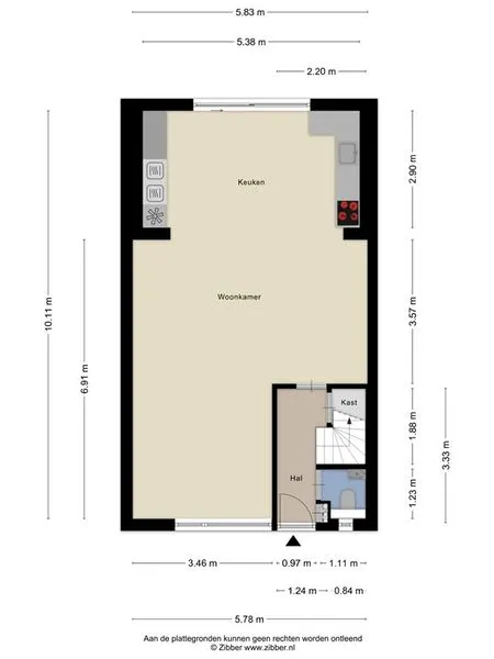 Plaan - Modernised Semi-detached House in Weurt