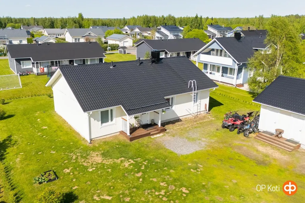 Vue aérienne - Single-Storey House with Sauna in Muhos