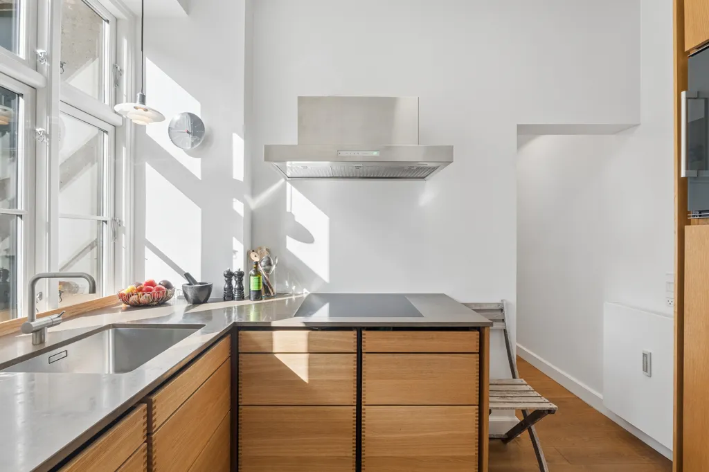 Köök - Apartment with Historic Charm in Copenhagen N