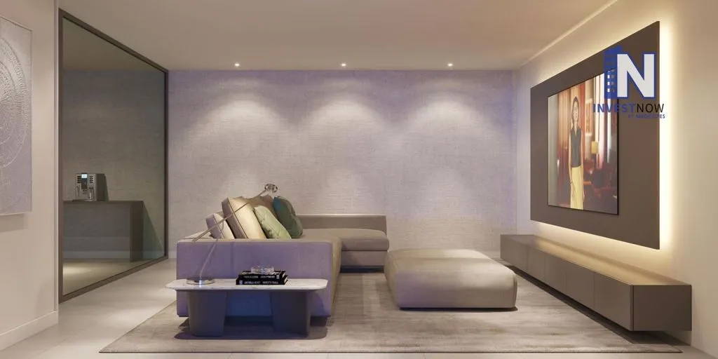 Living Room - Contemporary House with Pool in Braga