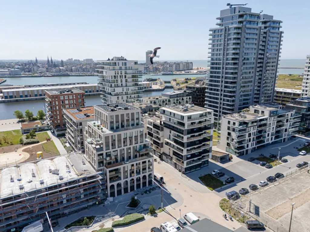 Vista aerea - Newly Built Apartment with Sea View in Oostende