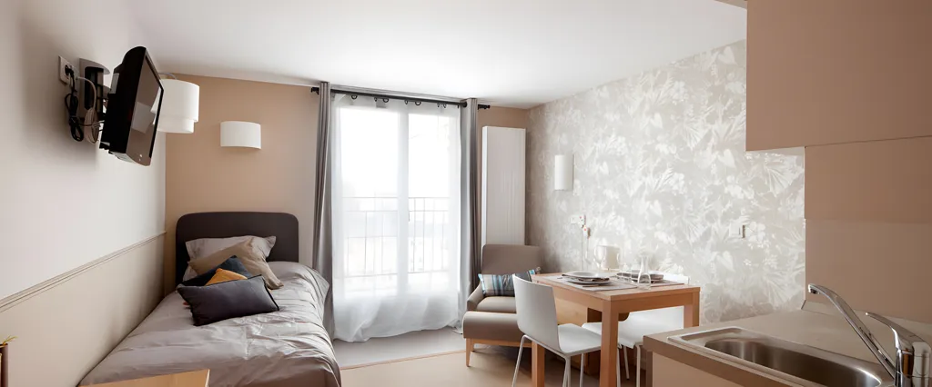 Camere da letto - Studio in Senior Residence, Montreuil