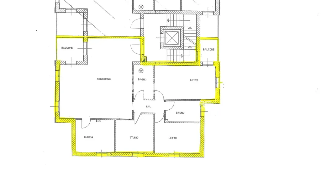 Plan - Elegant Apartment with Terraces in Modena