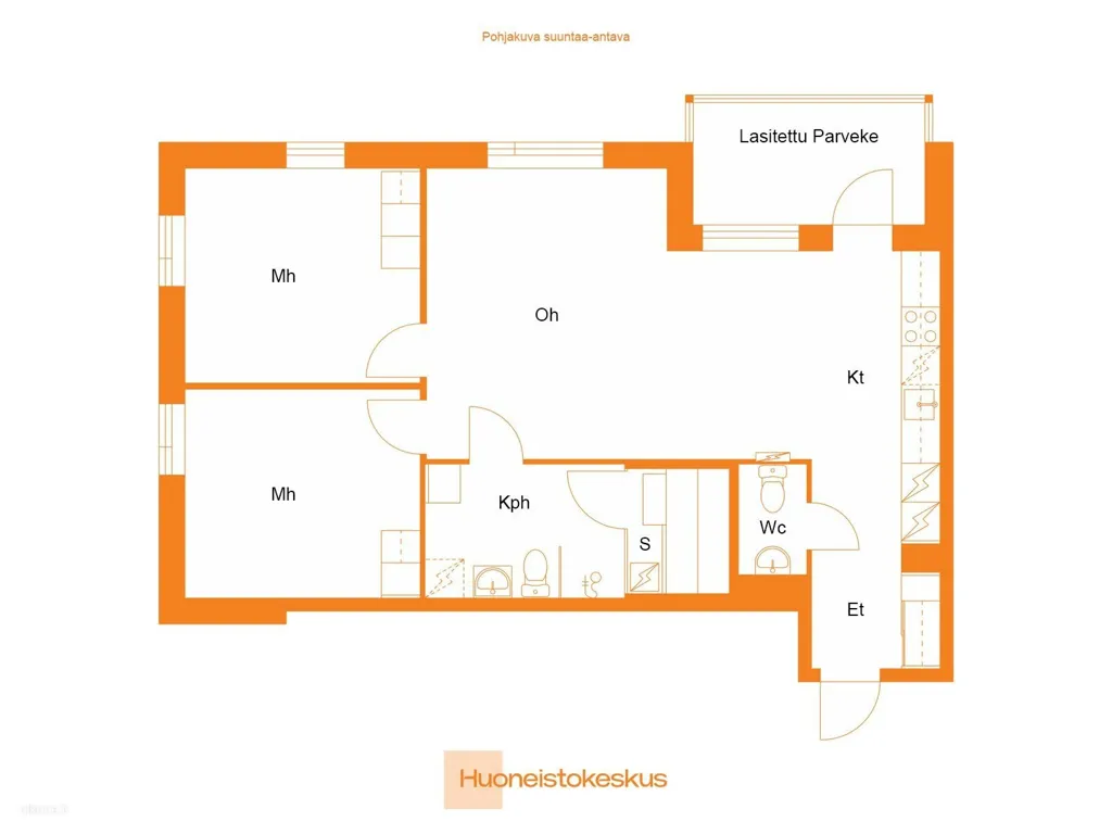 Plan - Modern Apartment with Sea View in Oulu