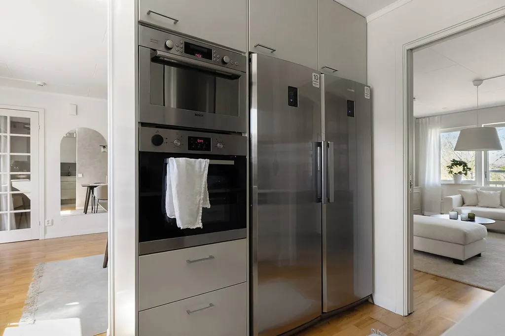 Kitchen - Renovated Apartment with Balcony in Kungsbacka