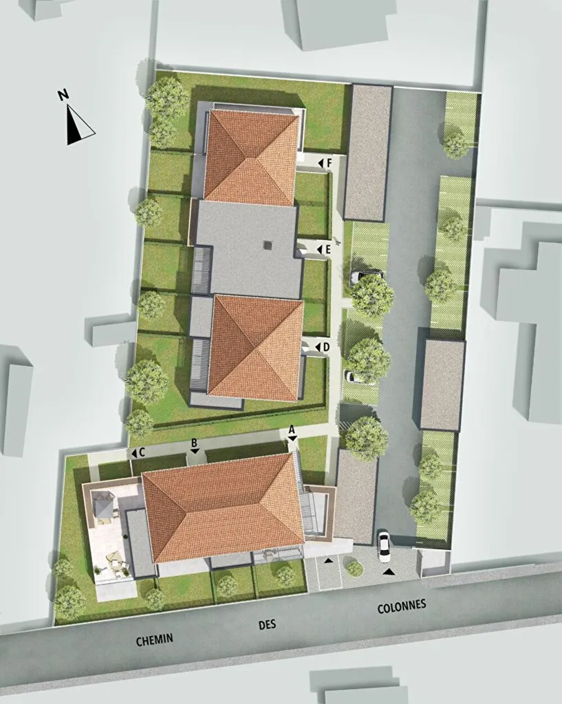 Plaan - 2-Bed Apartment with Garden in Montélimar