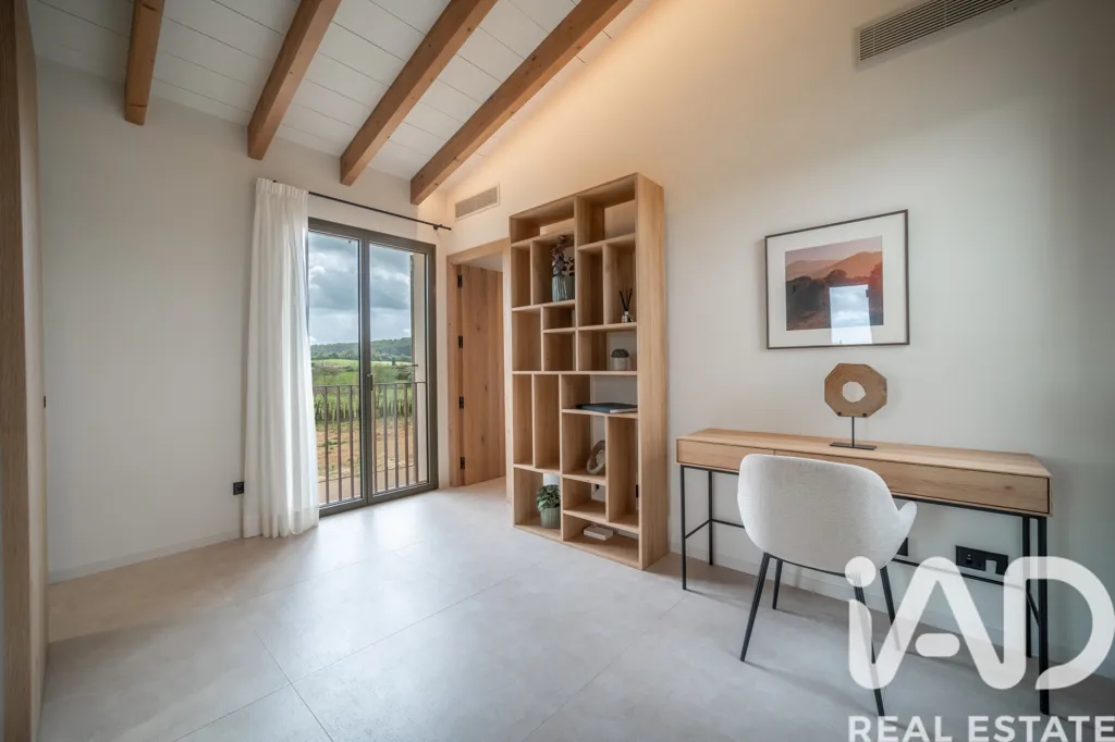 Office - Contemporary Chalet with Pool in Sineu
