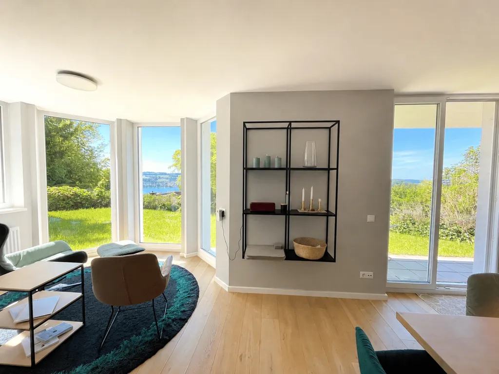 Séjour - Maisonette with Panoramic Lake Views in Mattsee