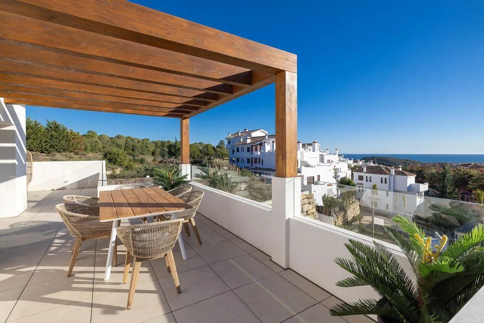 Terrasse - Penthouse with Sea View in Casares