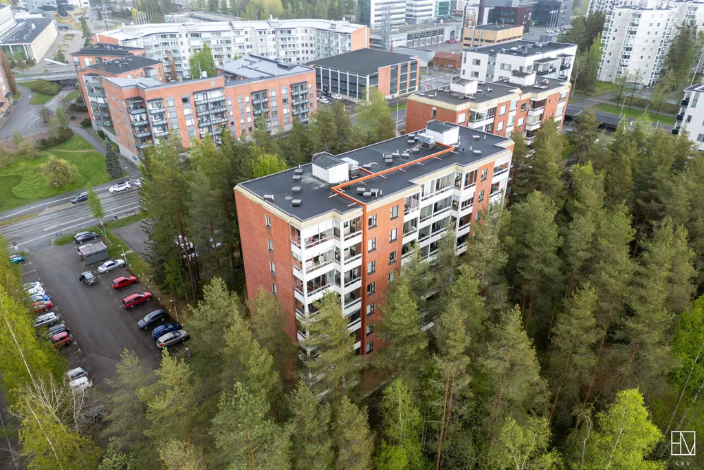 Vue aérienne - Geothermal-Heated Apartment with Sauna in Hervanta