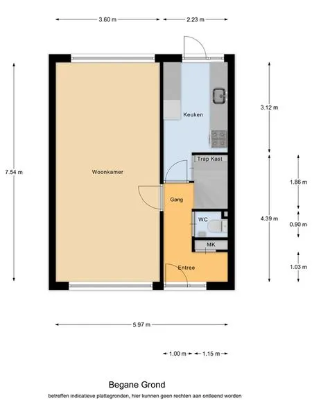 Planimetria - Family-Friendly Semi-Detached House in Hapert