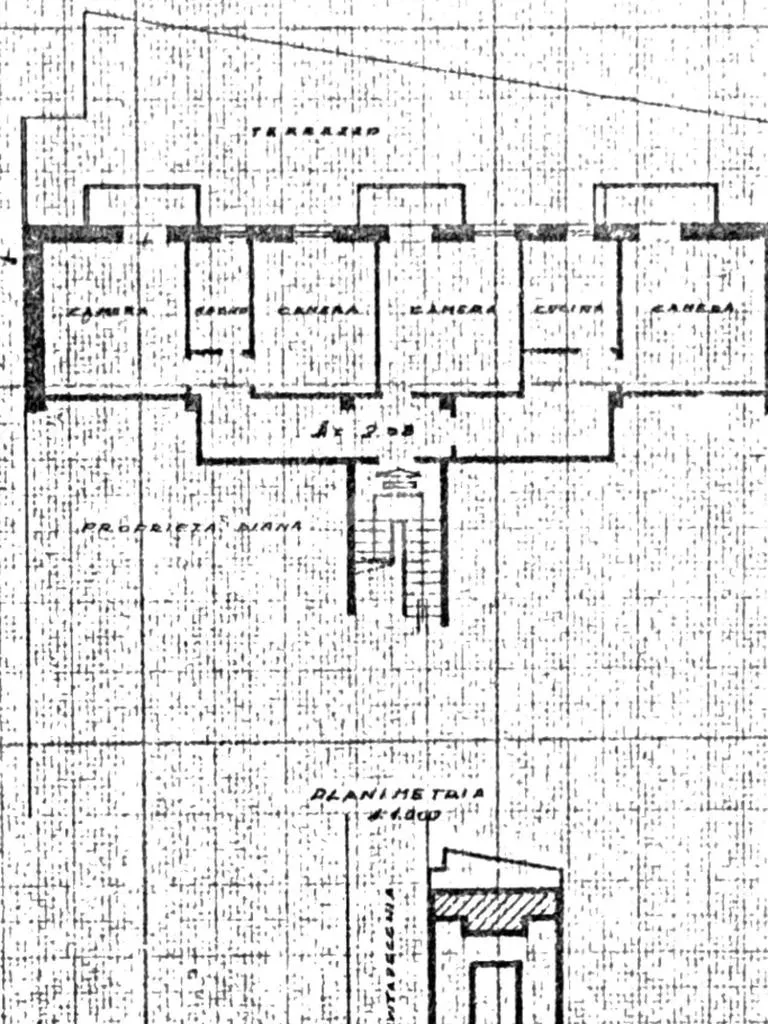 Plan - 4-Room Apartment with Balcony in Sassari