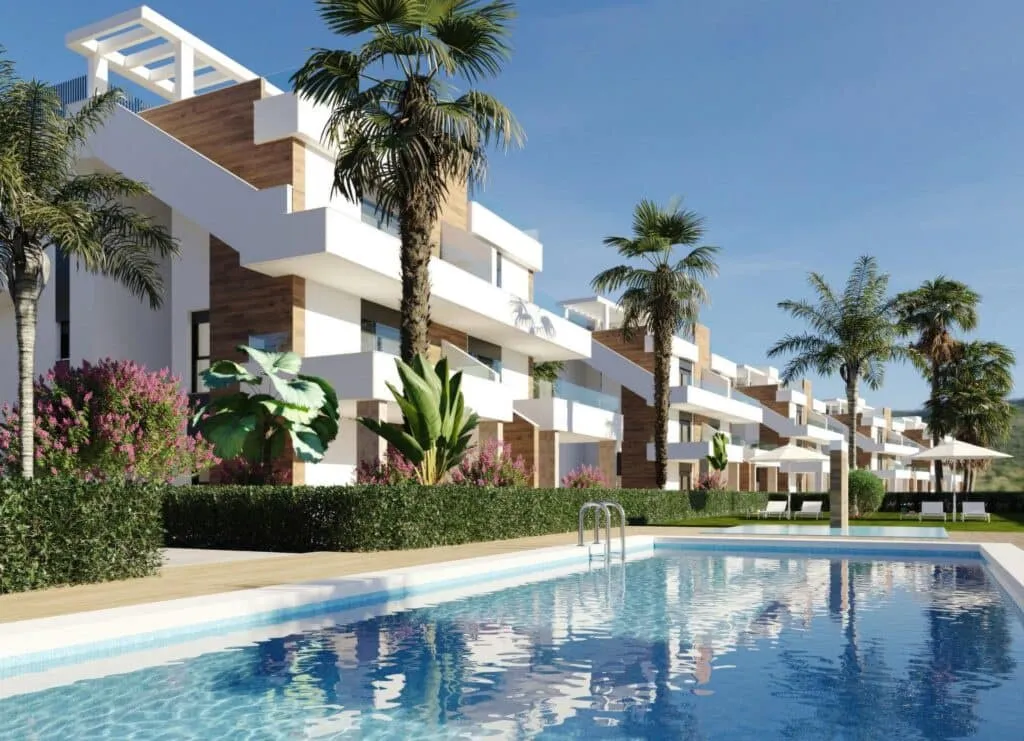 Bassein - New-Build Apartment with Pool in Hacienda del Alamo