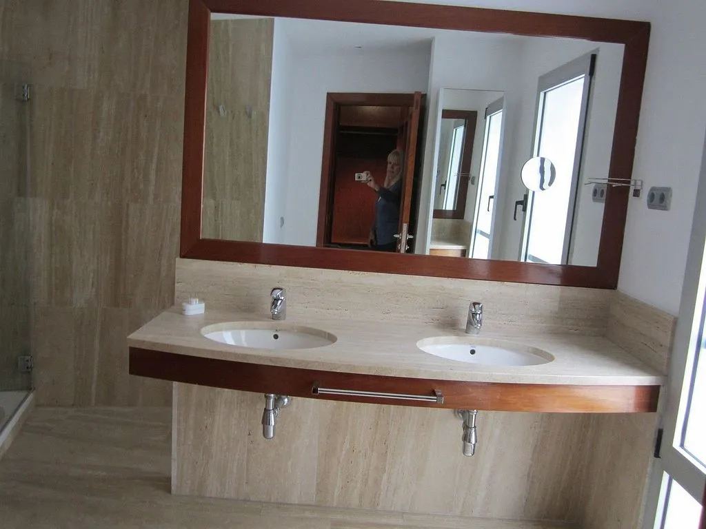 Salles de bain - Chalet with Sea View and Pool in Triana