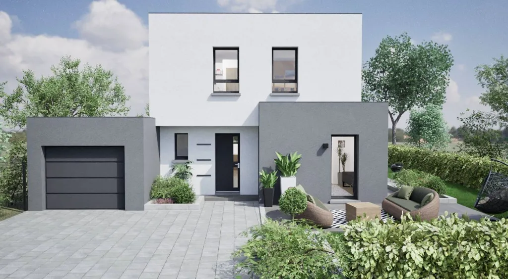 Contemporary House with Garden in Gundershoffen