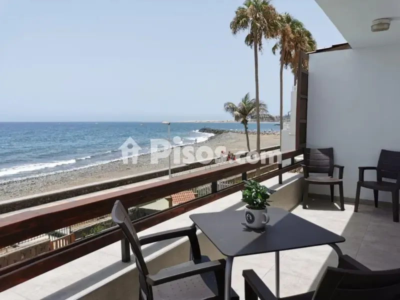 Terrasse - Seafront Apartment with Private Parking in San Augustin