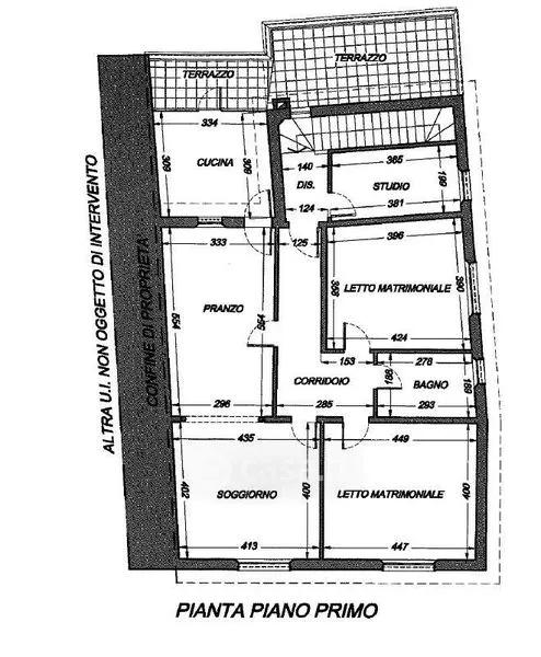 Floor Plan - Completely Refined Bifamiliar in Central Ferrara