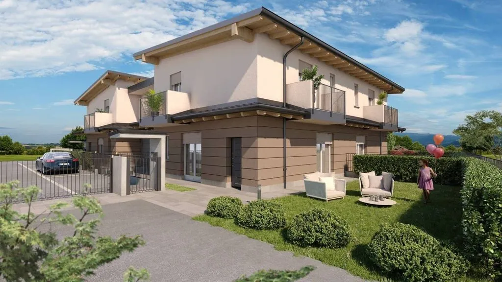 New Villa with Private Garden in Caravaggio