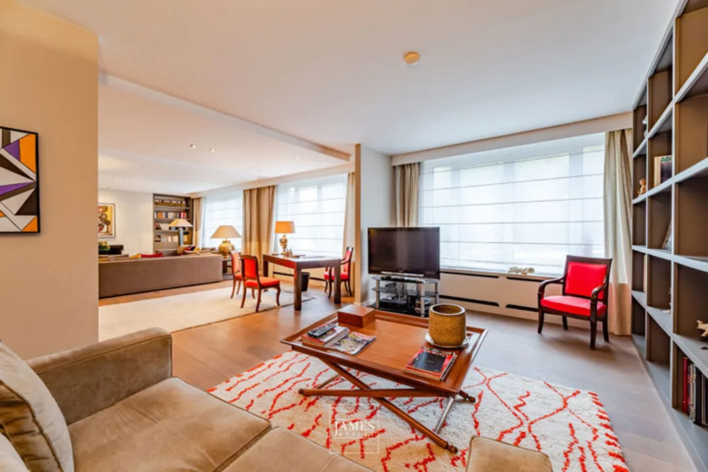 Séjour - Appartement avec Vue sur le Jardin du Roi à Ixelles
