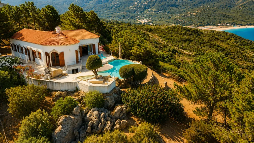 Õhuvaade - Luxury Villa with Sea View in Ajaccio