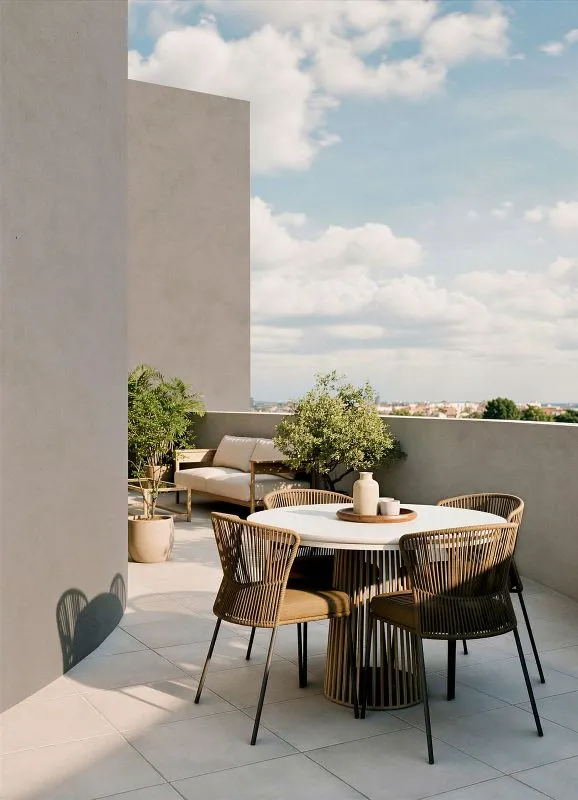Terrace - New Flat with Pool in Sagunto