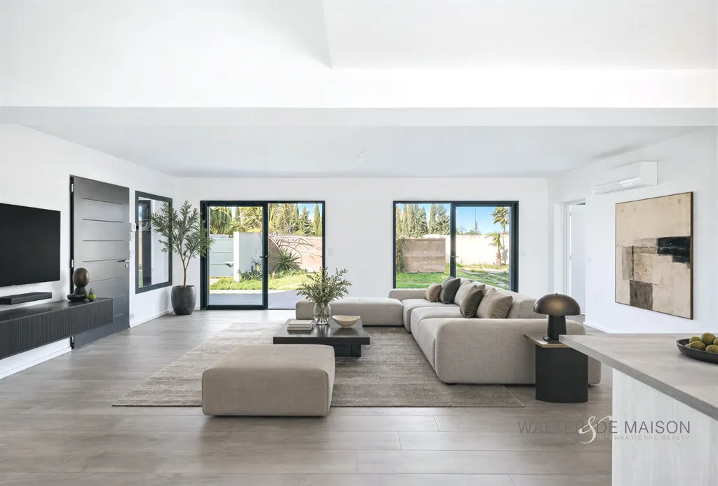 Séjour - Maison Contemporaine avec Jardin à La Crau