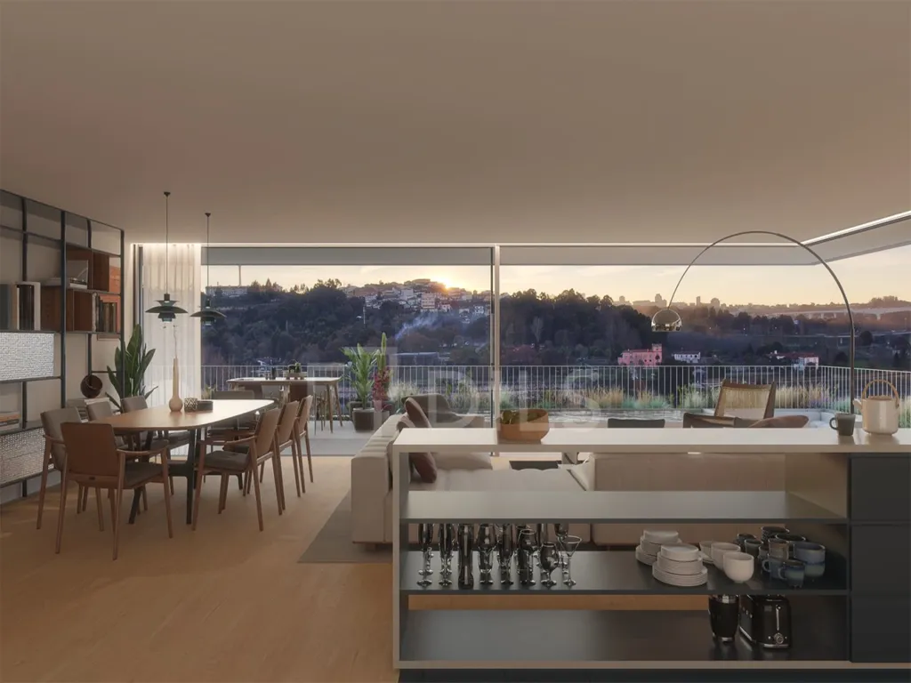 Cuisine - T3 Apartment with Private Pool, Rio View, Porto