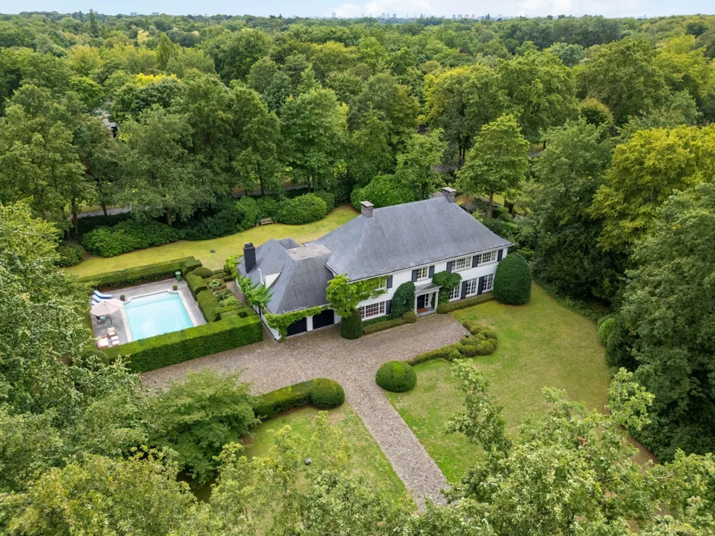 Aerial - Villa with Pool in Brasschaat Centre