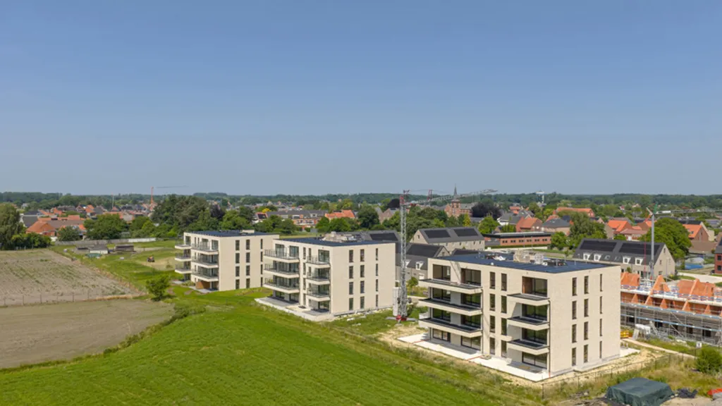 Vue aérienne - Appartement neuf avec terrasse à Oud-Turnhout