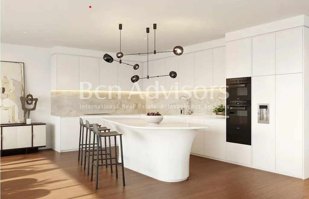 Köök - Luxury Flat with Sea View in Poblenou