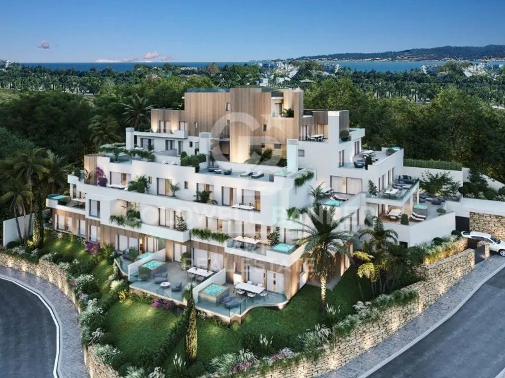 Vue aérienne - Contemporary Penthouses with Private Pools in Marbella