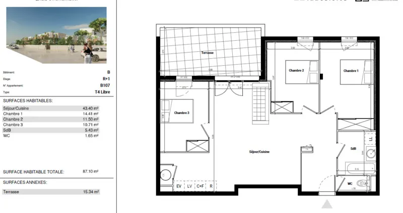 Plaan - Contemporary Flat with Terrace in Frontignan