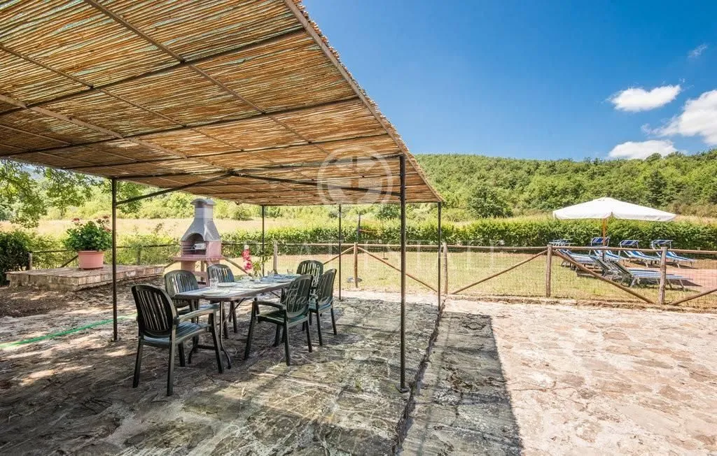 Terrace - Rustic Tuscan Cottage with Pool in Radicondoli