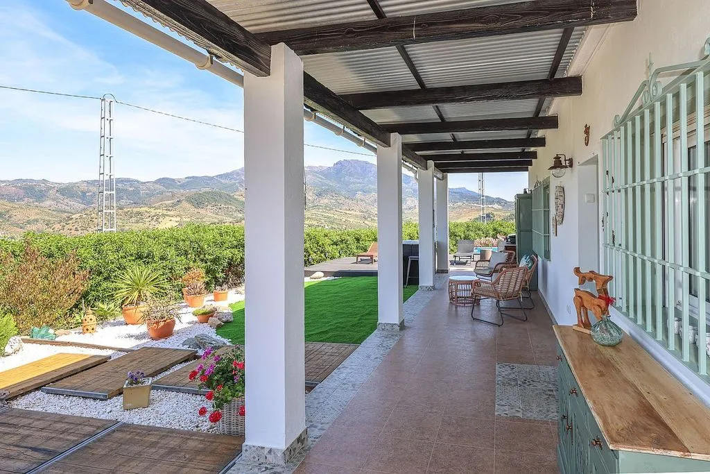 Terrasse - Rustic House with Pool in Tolox