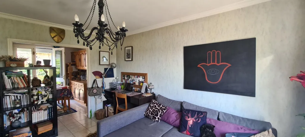 Soggiorno - Ground Floor House with Terrace in Clisson