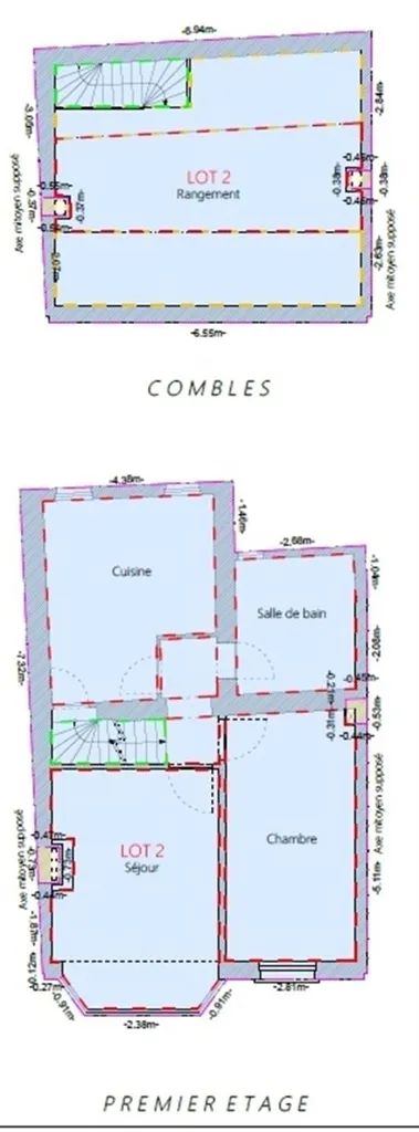 Plan - Appartement 2 Chambres avec Entrée Indépendante à Vise