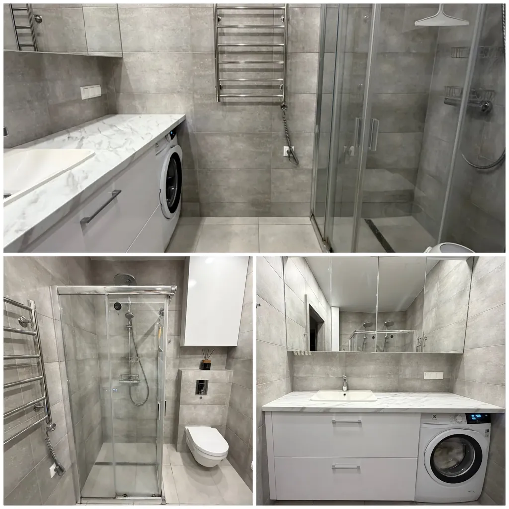 Vannitoad - Three-Bedroom Flat with Balcony in Pašilaičiai