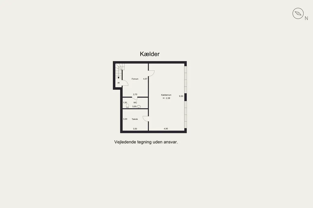 Plan - Villa with Garden Pool in Hørsholm