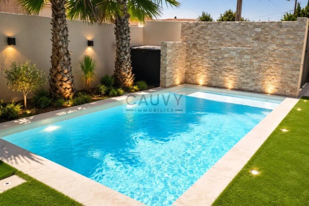 Piscine - Villa Contemporaine Neuve avec Piscine à Vias