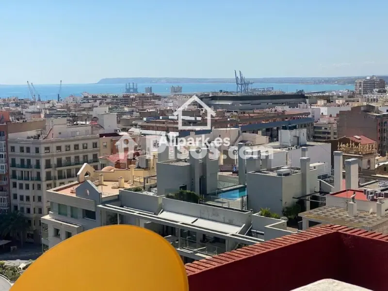 Terrasse - Apartment with Castle View in Alicante