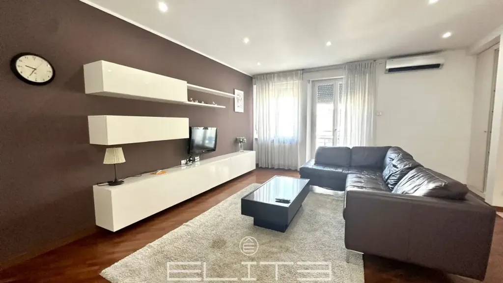 Living Room - Modernised Apartment with Balcony in Ancona