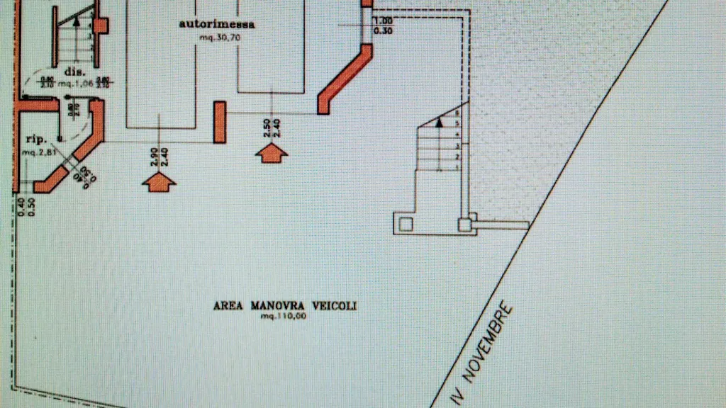 Plan - Villa Portion with Open Space in Prignano Sulla Secchia