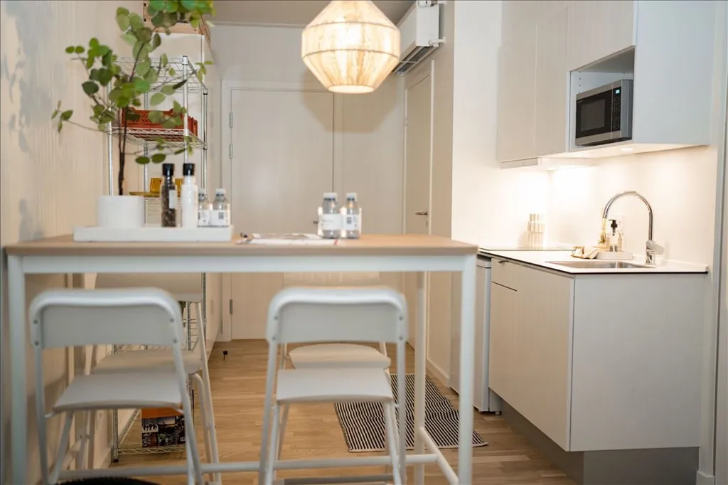 Köök - Studio Flat with Balcony in Aarhus N