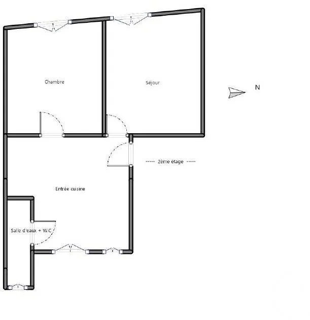 Plan - Appartement 2 Pièces avec Cave au Kremlin-Bicêtre