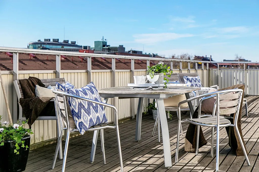 Terrasse - Apartment with Original Details in Gothenburg