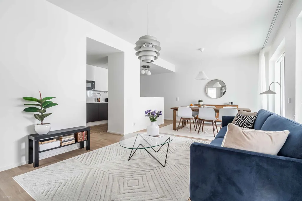 Séjour - Corner Apartment with Balcony in Herttoniemi