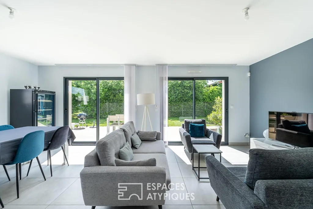 Soggiorno - Contemporary House with Pool in Saint-Didier-de-Formans