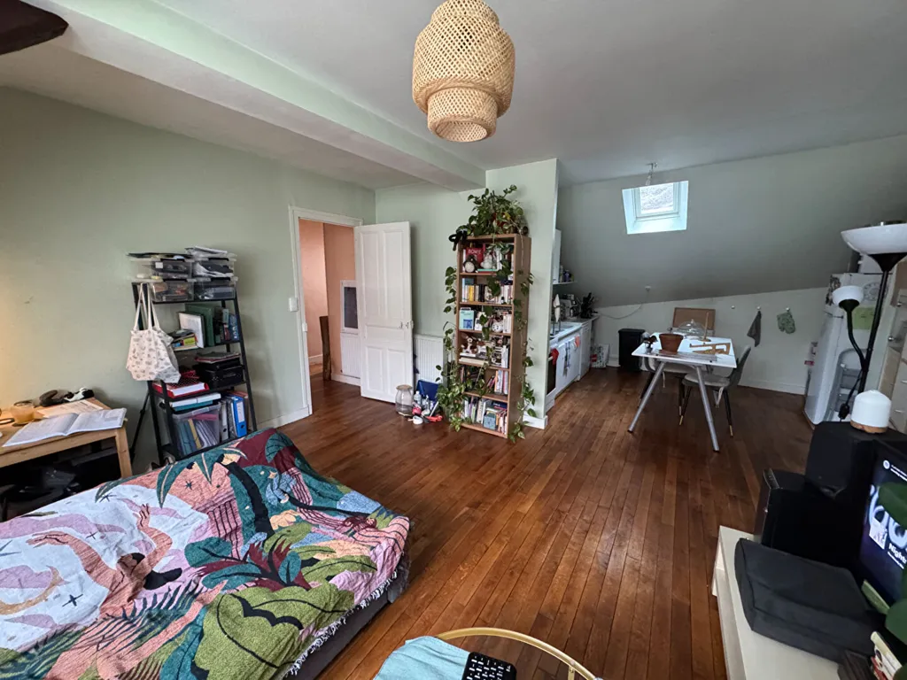 Séjour - Appartement 2 Pièces au Dernier Étage à Blois