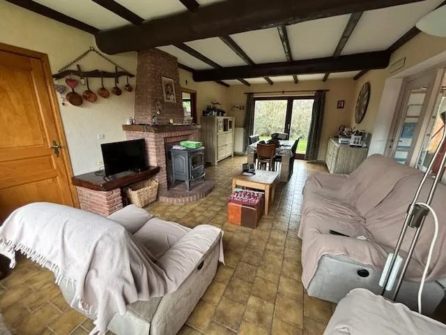 Séjour - Maison 3 Façades avec Jardin à Pondrome
